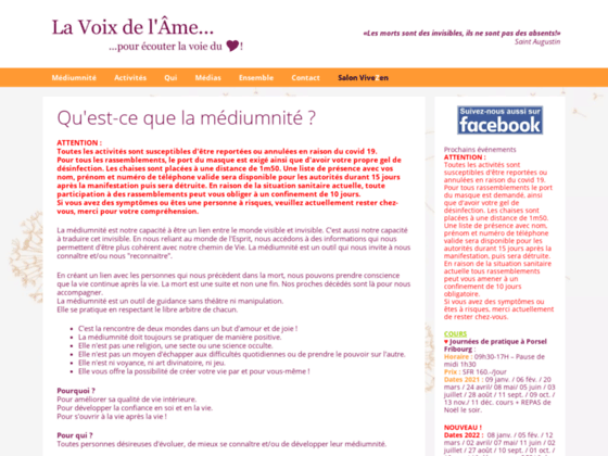 image du site http://www.lavoixdelame.ch
