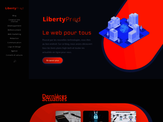 Détails : Libertyprod  international création web à Marseille