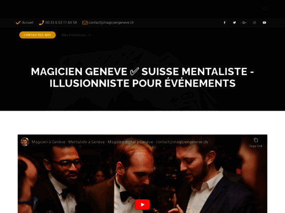 Magicien à Genève et en Suisse