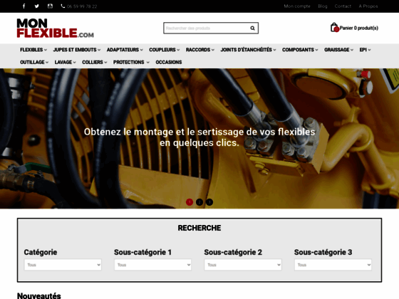Détails : Vente de flexibles hydrauliques en ligne - Mon Flexible, vente de flexibles hydrauliques en ligne.