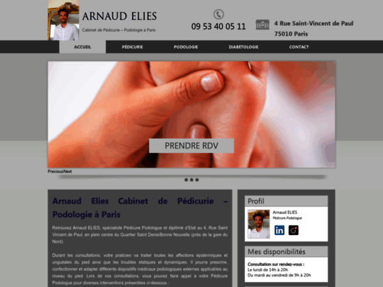image du site http://www.pedicure-podologue-elies.fr