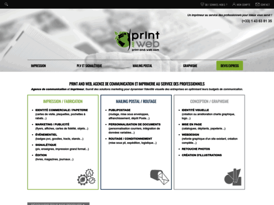 Détails : Print and Web : agence de communication