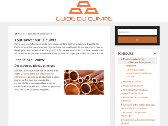 image du site http://www.prix-cuivre.com/