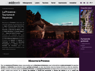 Guide du tourisme en Provence