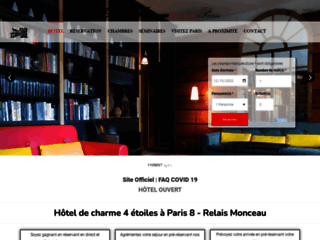 Hôtel Relais Monceau: Pour votre week end ou séjour à Paris