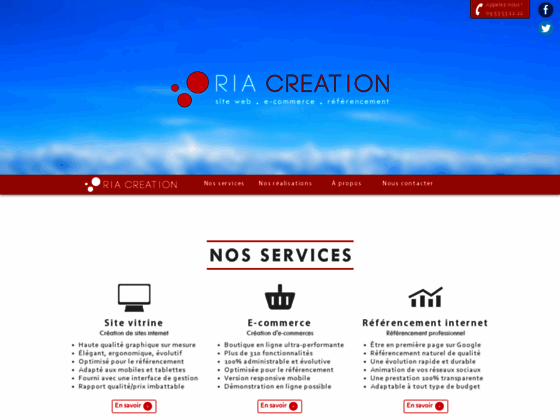 Détails : Ria Création, Création de Sites Internet & Référencement