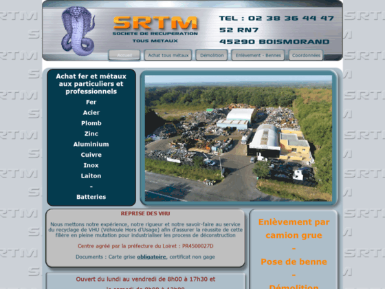 Achat fer et métaux - SRTM