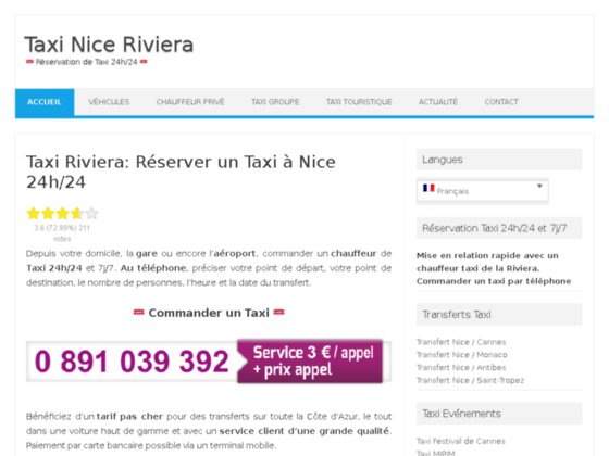 image du site http://www.taxis-riviera.fr