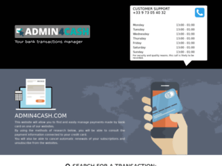 admin4cash-com-site-gestionnaire-de-transactions-bancaires