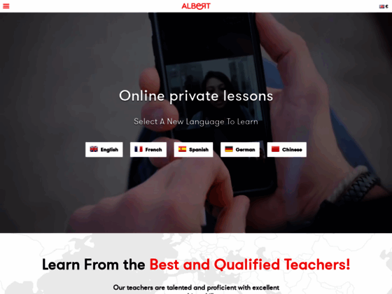 image du site https://www.albert-learning.com