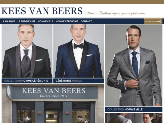 image du site https://www.kees-van-beers.com/homme/