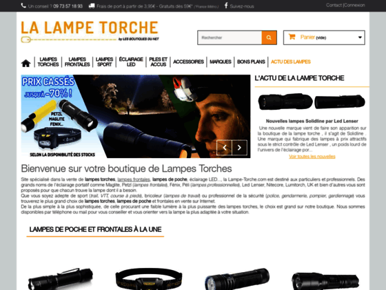 image du site https://www.la-lampe-torche.com/lampes-frontales-c-41.html