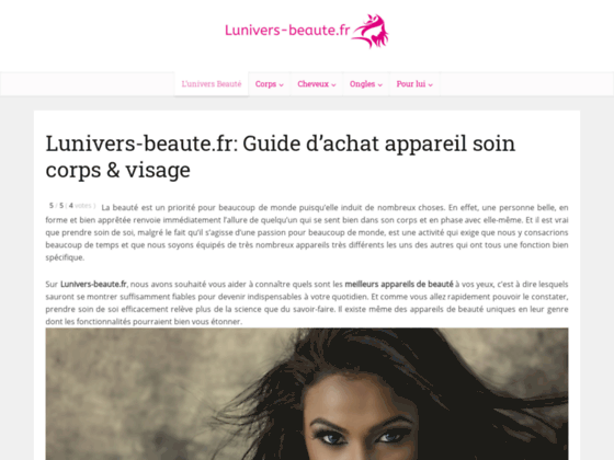 image du site https://www.lunivers-beaute.fr