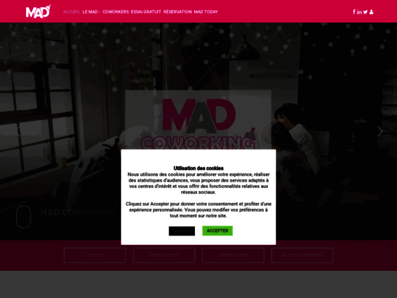 image du site https://www.madcoworking.be