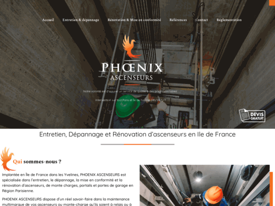 image du site https://www.phoenix-ascenseurs.fr/