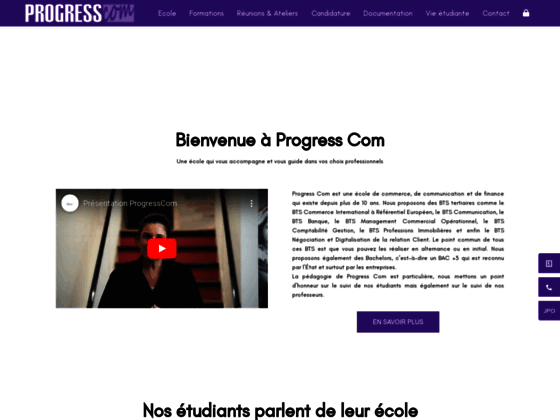 Détails : Progress Com - École Communication, commerce et finance Paris