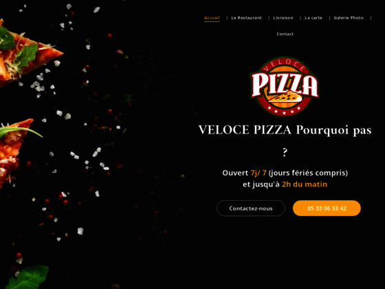 image du site https://www.veloce-pizza-cenon.fr/