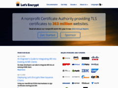 Let'Encrypt - Free SSL/TLS Certificates