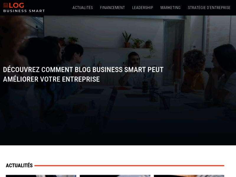 Screenshot du site : Blog Business Smart