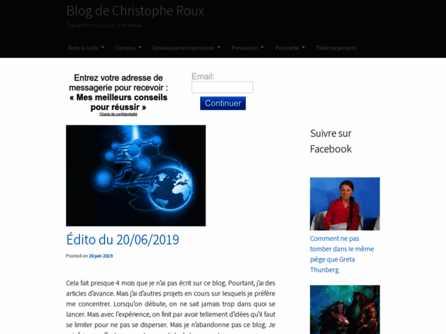 Blogging pro selon Christophe Roux