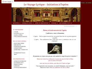 Le Voyage Lyrique - Opera coaching