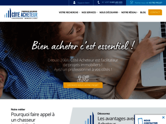 Chasseur immobilier - chasseur d�appartements - Paris et province - COTE ACHETEUR L�immobilier sur m