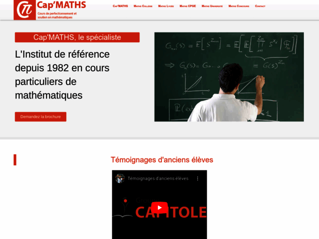 Cap'Maths - Cours et soutien scolaire en maths