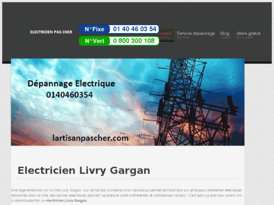 Electricien Livry Gargan