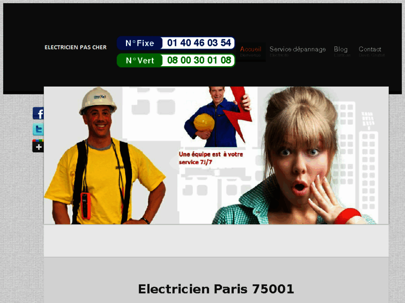 Electricien Paris 75001