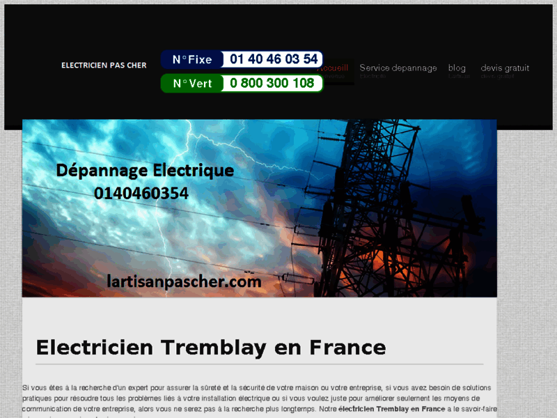 Electricien Tremblay en France