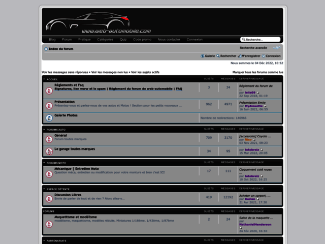 Capture d'écran du site web-automobile.com