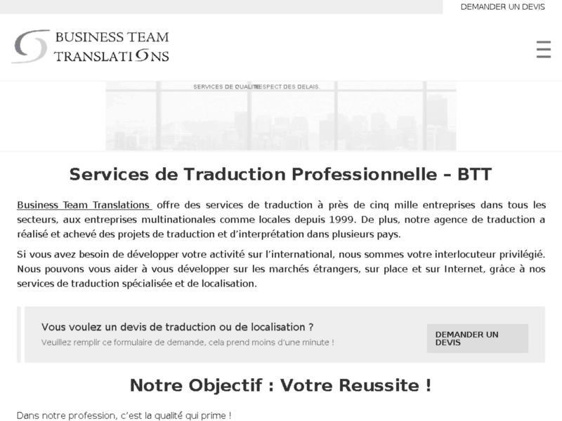 Agence de traduction - Business Team Translations
