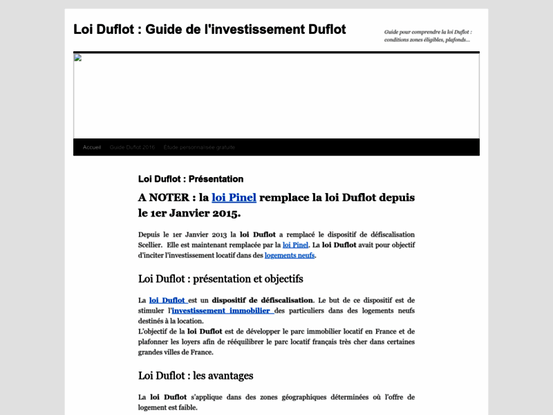 Loi Duflot-Guide de l'investissement Duflot