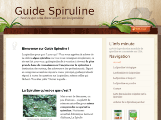 www.guidespiruline.fr - Tout ce que vous devez savoir sur la Spiruline