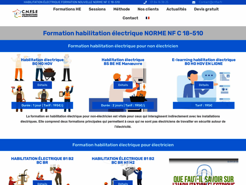 Formation Habilitation Electrique Norme NF C 18510