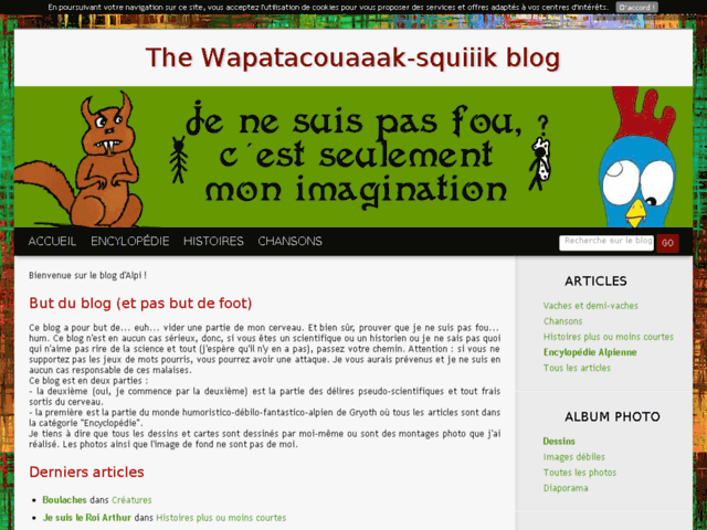 The Wapatacouaaak-squiiik blog
