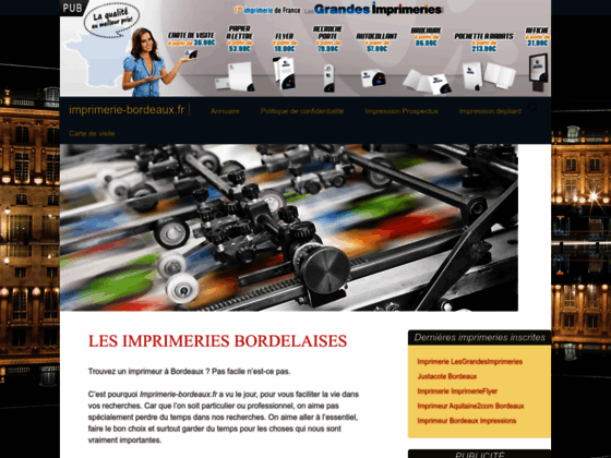 Imprimerie � Bordeaux