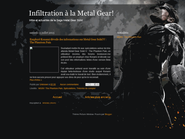 Infiltration à la Metal Gear