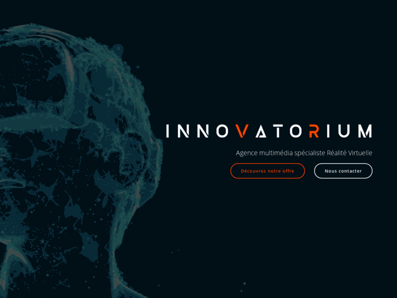 Screenshot du site : Innovatorium: agence spécialiste Réalité Virtuelle