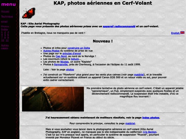 French KiteCameraFrench KiteCamera, référencé sur Breizh kam annuaire du cerf-volant