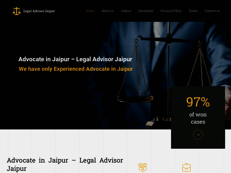 Site screenshot : Personal Property Lawyer in jaipur