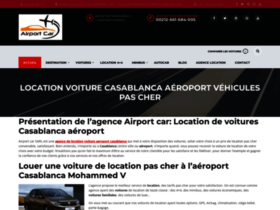 Location voitures et 4x4 a Casablanca aeroport Mohammed V moins cher