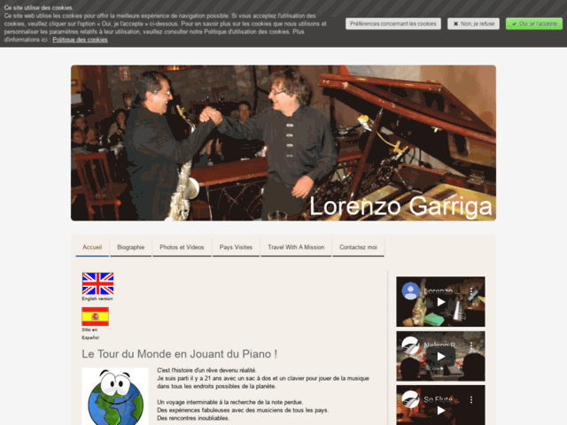 Lorenzo Garriga pianiste de jazz faisant le tour du monde