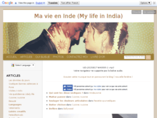 Ma vie en Inde (My life in India)