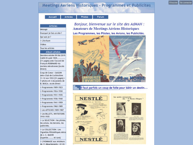 Meetings Aériens Historiques - Programmes et Publicités