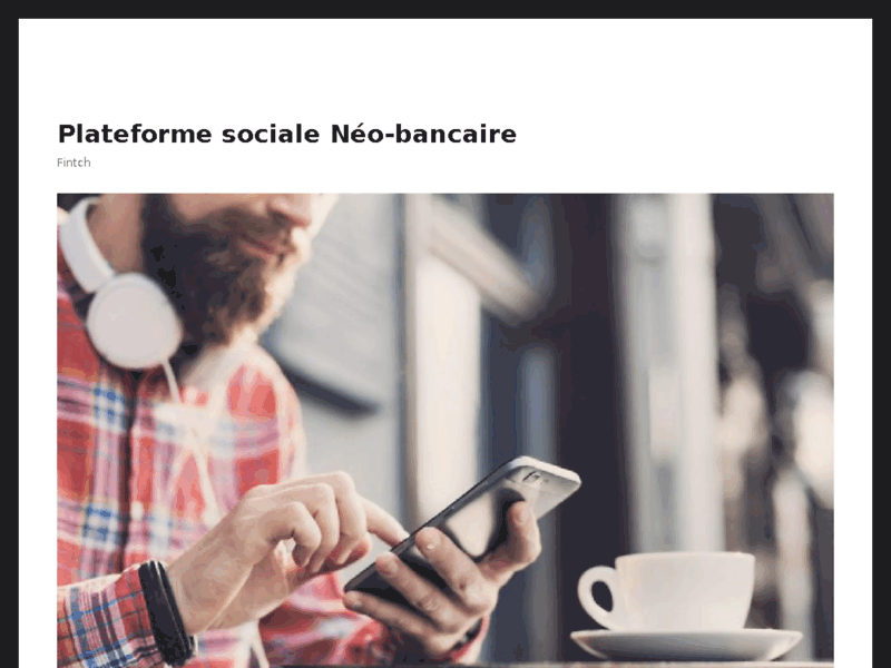 Screenshot du site : fintch - neo banque