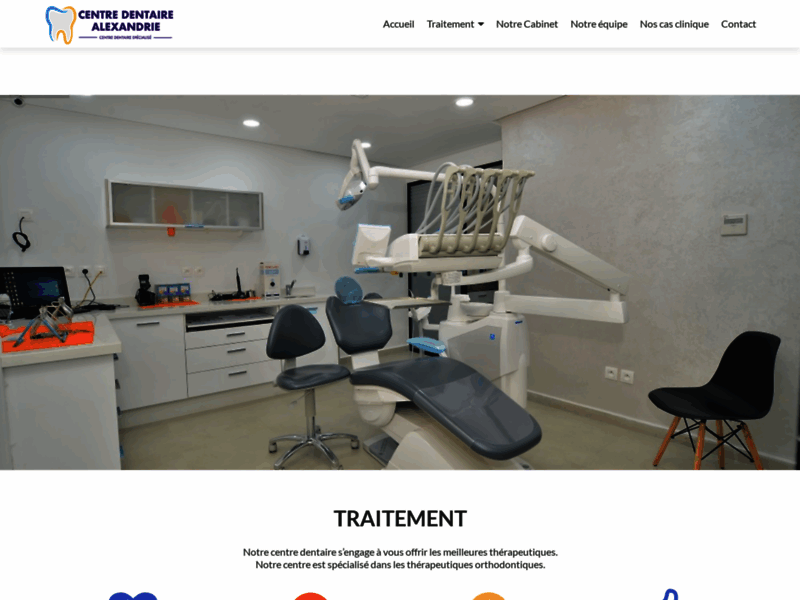 Screenshot du site : Centre Orthodontiste 2 Mars