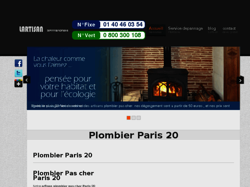 plombier paris 20 - plombier 75020