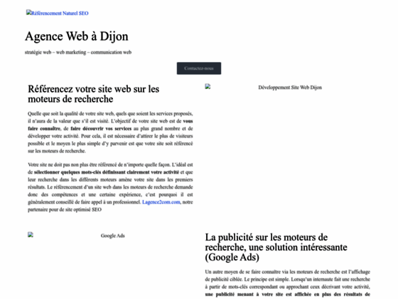 Agence web à Dijon pour tout service de référencement