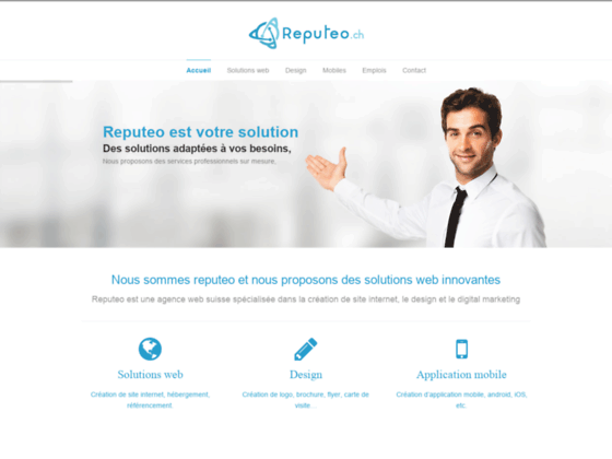 Reputeo, Cr�ation de site internet, logo, boutique, application mobile